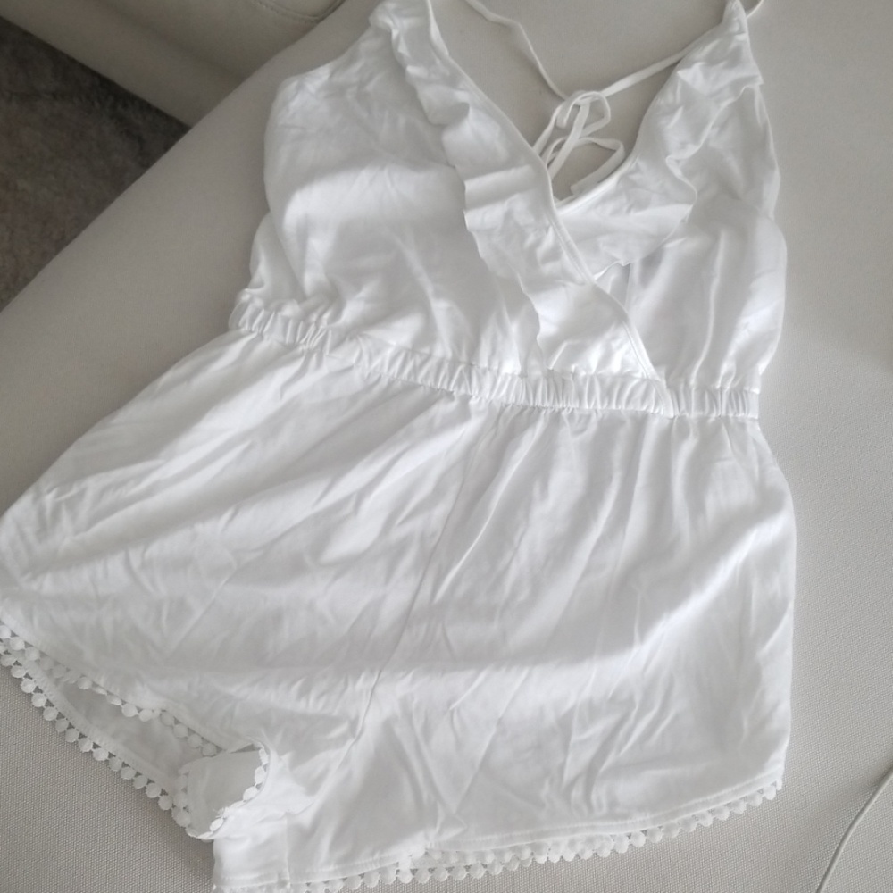 NWOT White Top Shop Romper